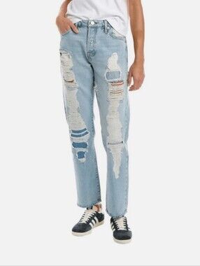 Frame Le Slouch Distressed Jeans - Size 30